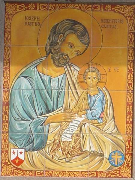 Icône de Saint Joseph « Gardien du Rédempteur » dans images sacrée