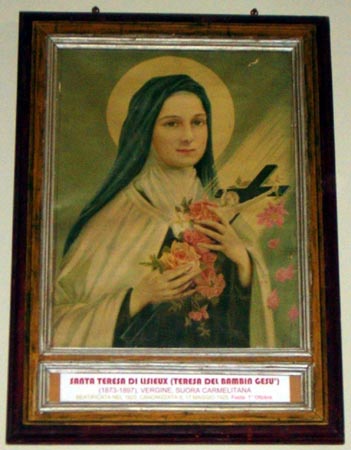 QUADRO SANTA TERESA DEL 1935  si festeggia DEL  22 maggio